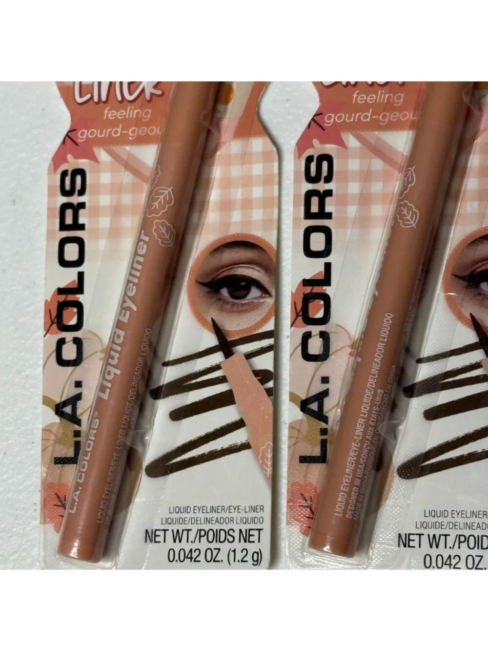 L.A. Colors Liquid Eyeliner Brown 2 Pack New Sealed